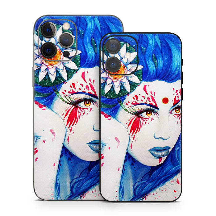 Lady Koi - Apple iPhone 12 Skin - eZthings USA WE SORT ALL THE CRAZIEST GADGETS, GIZMOS, TOYS & TECHNOLOGY, SO YOU DON'T HAVE TO.