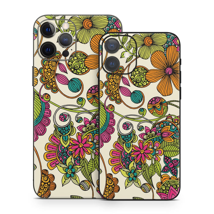 Maia Flowers - Apple iPhone 12 Skin - eZthings USA WE SORT ALL THE CRAZIEST GADGETS, GIZMOS, TOYS & TECHNOLOGY, SO YOU DON'T HAVE TO.