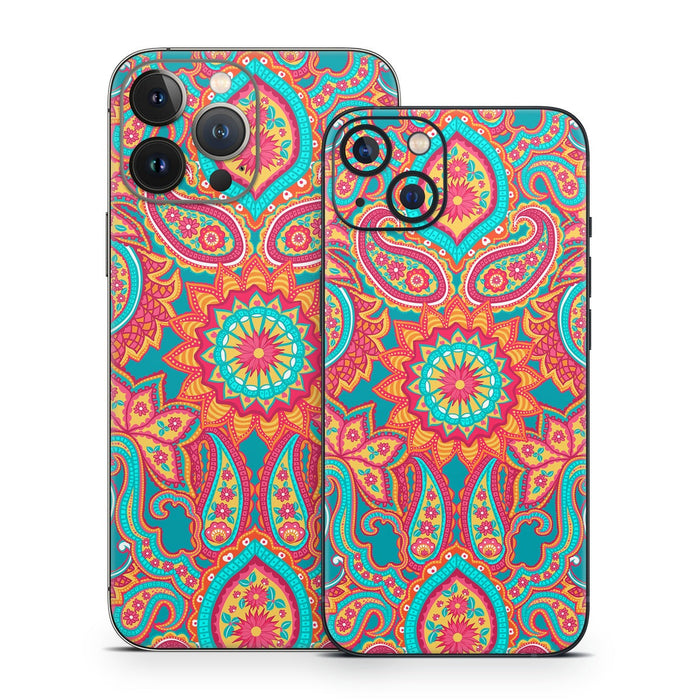 Carnival Paisley - Apple iPhone 13 Skin - eZthings USA WE SORT ALL THE CRAZIEST GADGETS, GIZMOS, TOYS & TECHNOLOGY, SO YOU DON'T HAVE TO.