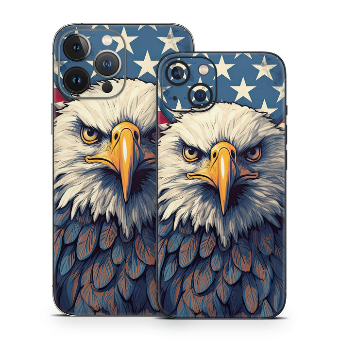 Proudly We Hail - Apple iPhone 13 Skin - eZthings USA WE SORT ALL THE CRAZIEST GADGETS, GIZMOS, TOYS & TECHNOLOGY, SO YOU DON'T HAVE TO.