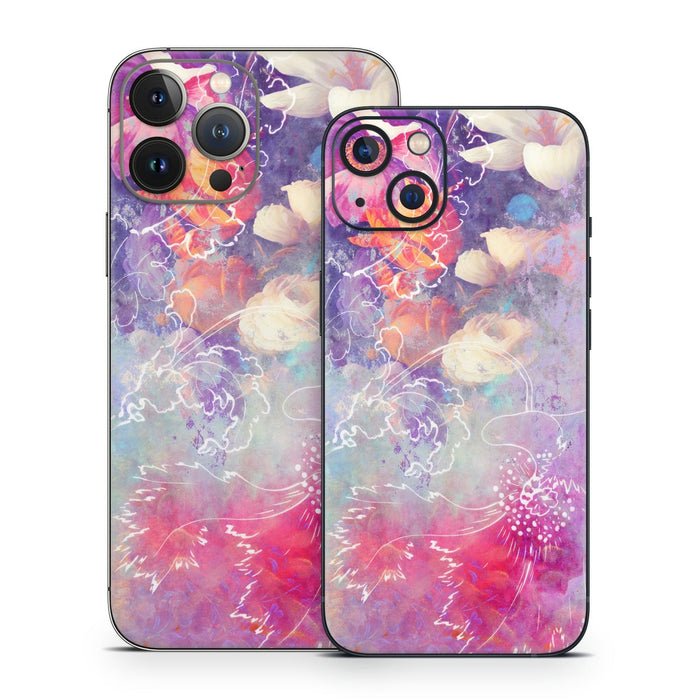 Sketch Flowers Lily - Apple iPhone 13 Skin