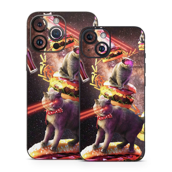Burger Cats - Apple iPhone 14 Skin - eZthings USA WE SORT ALL THE CRAZIEST GADGETS, GIZMOS, TOYS & TECHNOLOGY, SO YOU DON'T HAVE TO.