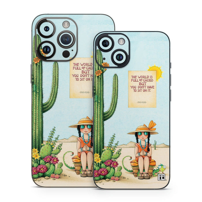 Cactus - Apple iPhone 14 Skin - eZthings USA WE SORT ALL THE CRAZIEST GADGETS, GIZMOS, TOYS & TECHNOLOGY, SO YOU DON'T HAVE TO.