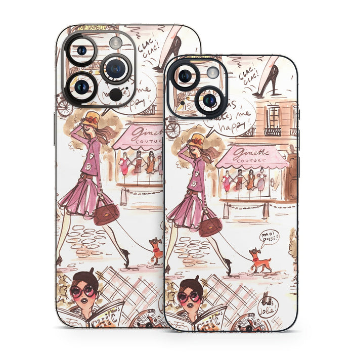 Paris Makes Me Happy - Apple iPhone 14 Skin