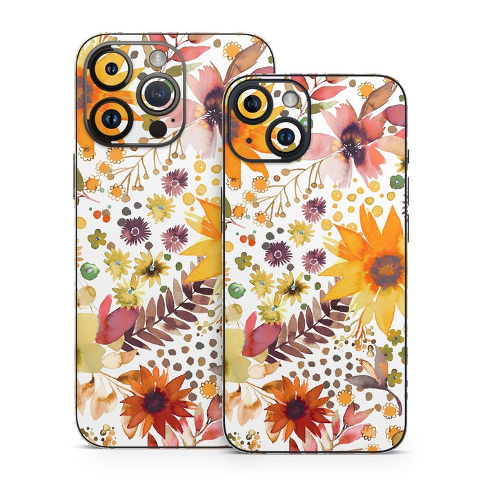 Summer Watercolor Sunflowers - Apple iPhone 14 Skin