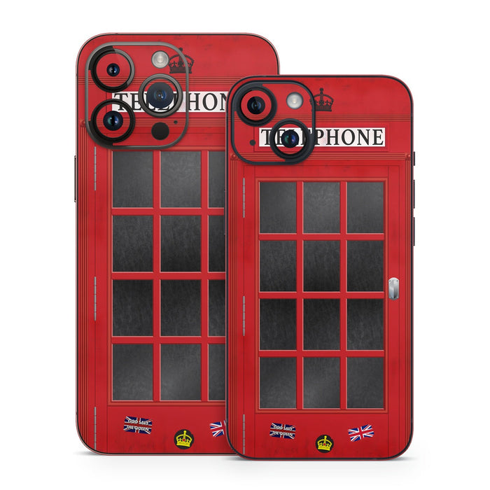 Telephone Kiosk - Apple iPhone 14 Skin - eZthings USA WE SORT ALL THE CRAZIEST GADGETS, GIZMOS, TOYS & TECHNOLOGY, SO YOU DON'T HAVE TO.
