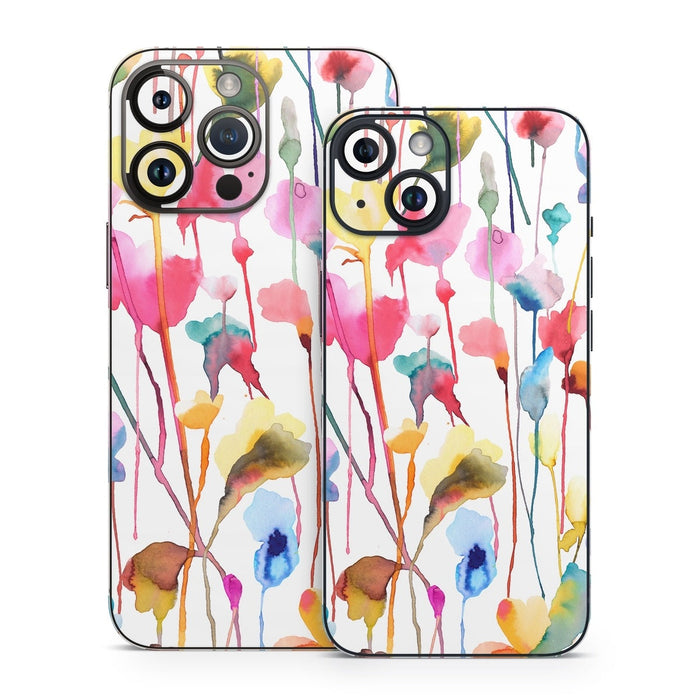 Watercolor Wild Flowers - Apple iPhone 14 Skin - eZthings USA WE SORT ALL THE CRAZIEST GADGETS, GIZMOS, TOYS & TECHNOLOGY, SO YOU DON'T HAVE TO.