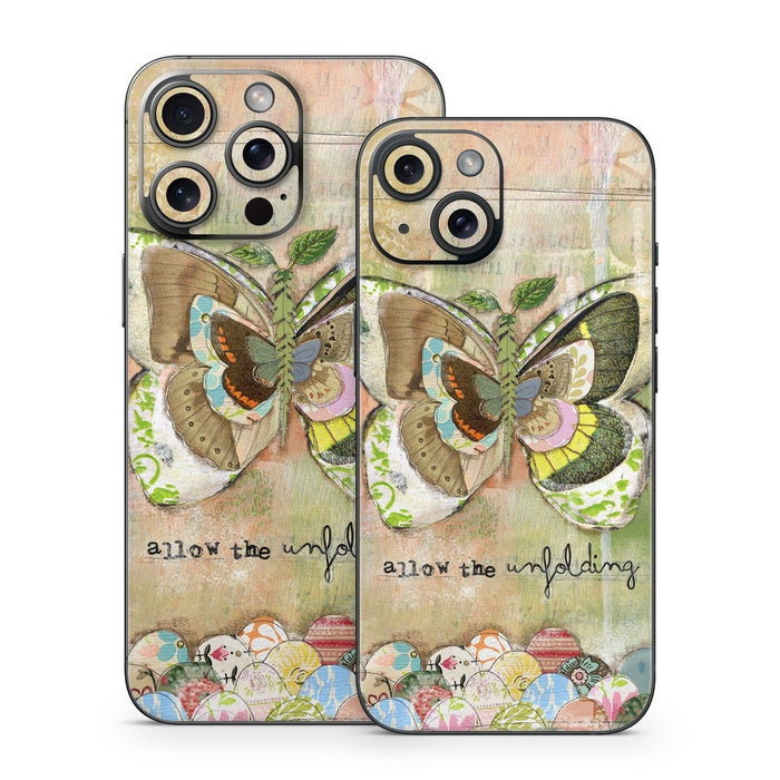 Allow The Unfolding - Apple iPhone 15 Skin - eZthings USA WE SORT ALL THE CRAZIEST GADGETS, GIZMOS, TOYS & TECHNOLOGY, SO YOU DON'T HAVE TO.