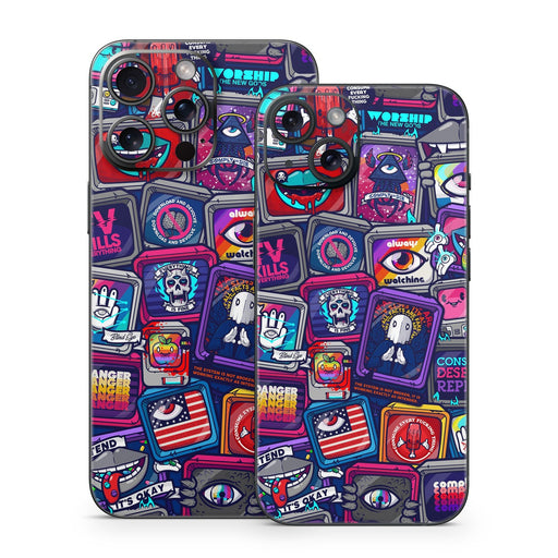 Distraction Tactic - Apple iPhone 15 Skin - eZthings USA WE SORT ALL THE CRAZIEST GADGETS, GIZMOS, TOYS & TECHNOLOGY, SO YOU DON'T HAVE TO.