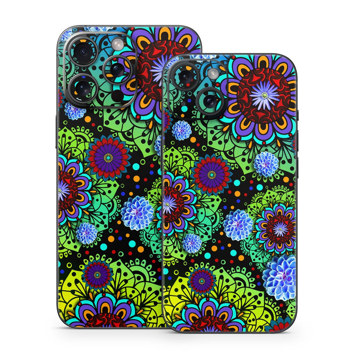 Funky Floratopia - Apple iPhone 15 Skin