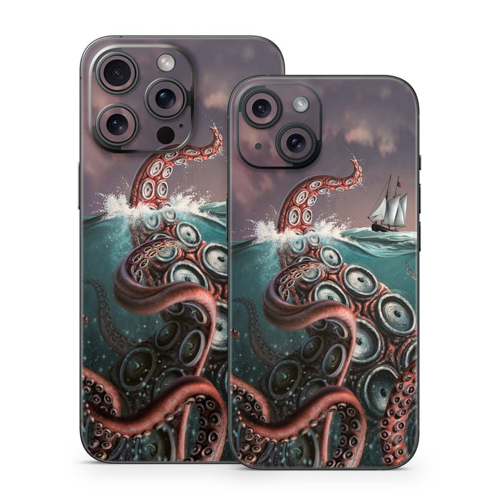 Kraken - Apple iPhone 15 Skin - eZthings USA WE SORT ALL THE CRAZIEST GADGETS, GIZMOS, TOYS & TECHNOLOGY, SO YOU DON'T HAVE TO.