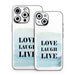 Love Laugh Live - Apple iPhone 15 Skin - eZthings USA WE SORT ALL THE CRAZIEST GADGETS, GIZMOS, TOYS & TECHNOLOGY, SO YOU DON'T HAVE TO.