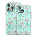 Merkittens with Pearls Aqua - Apple iPhone 15 Skin - eZthings USA WE SORT ALL THE CRAZIEST GADGETS, GIZMOS, TOYS & TECHNOLOGY, SO YOU DON'T HAVE TO.