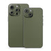 Solid State Olive Drab - Apple iPhone 15 Skin - eZthings USA WE SORT ALL THE CRAZIEST GADGETS, GIZMOS, TOYS & TECHNOLOGY, SO YOU DON'T HAVE TO.