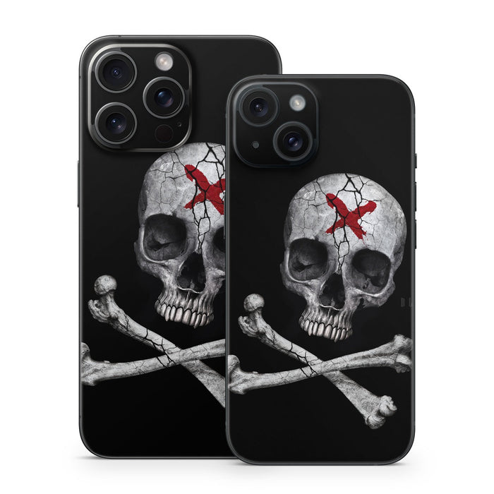 Stigmata Skull - Apple iPhone 15 Skin - eZthings USA WE SORT ALL THE CRAZIEST GADGETS, GIZMOS, TOYS & TECHNOLOGY, SO YOU DON'T HAVE TO.
