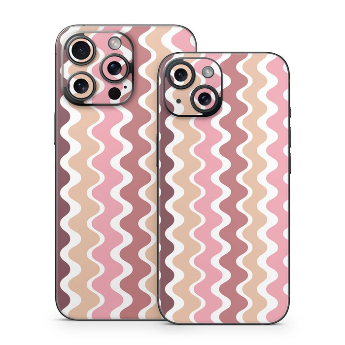 Pink Waves - Apple iPhone 15 Skin - eZthings USA WE SORT ALL THE CRAZIEST GADGETS, GIZMOS, TOYS & TECHNOLOGY, SO YOU DON'T HAVE TO.