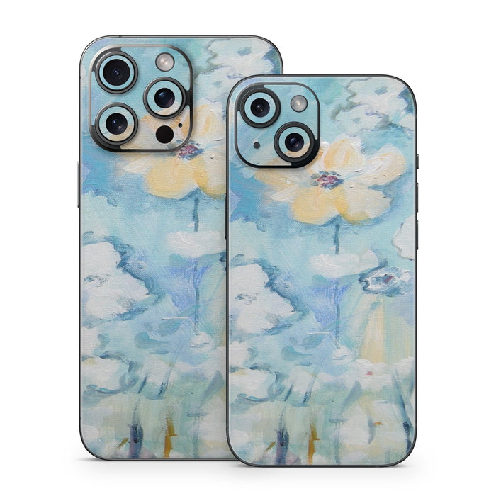 White & Blue - Apple iPhone 15 Skin