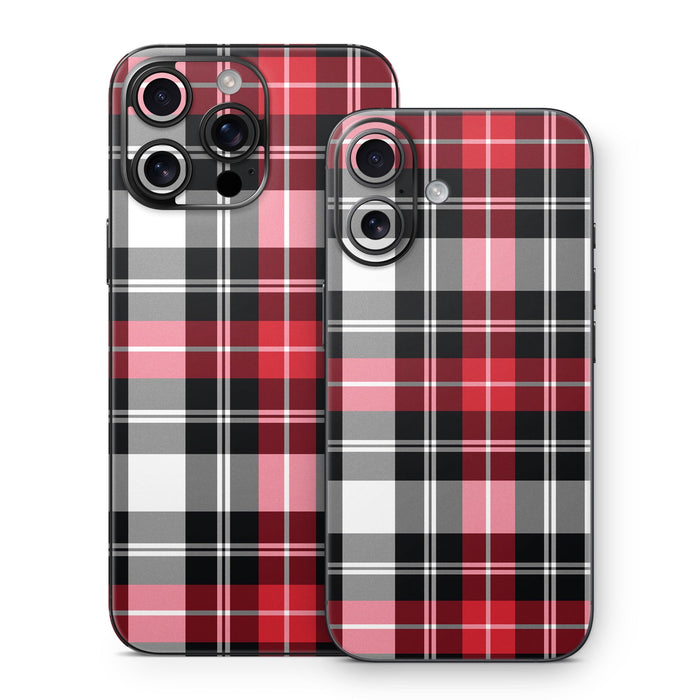 Red Plaid - Apple iPhone 16 Skin