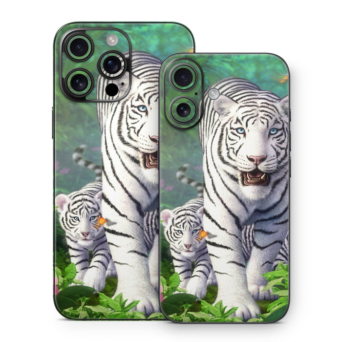 White Tigers - Apple iPhone 16 Skin