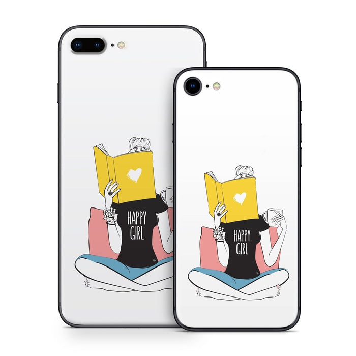 Happy Girl - Apple iPhone 8 Skin - eZthings USA WE SORT ALL THE CRAZIEST GADGETS, GIZMOS, TOYS & TECHNOLOGY, SO YOU DON'T HAVE TO.