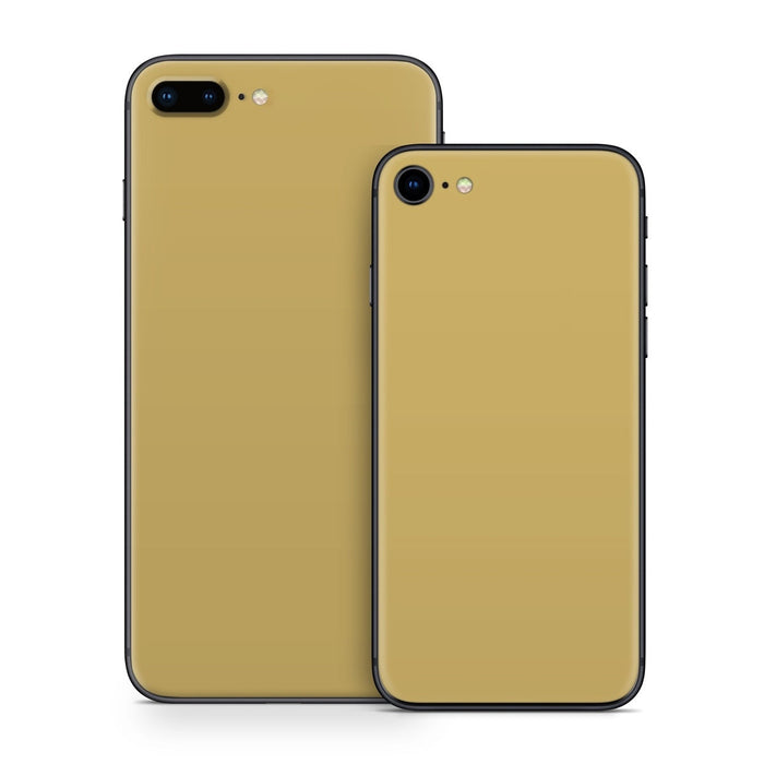Solid State Mustard - Apple iPhone 8 Skin - eZthings USA WE SORT ALL THE CRAZIEST GADGETS, GIZMOS, TOYS & TECHNOLOGY, SO YOU DON'T HAVE TO.
