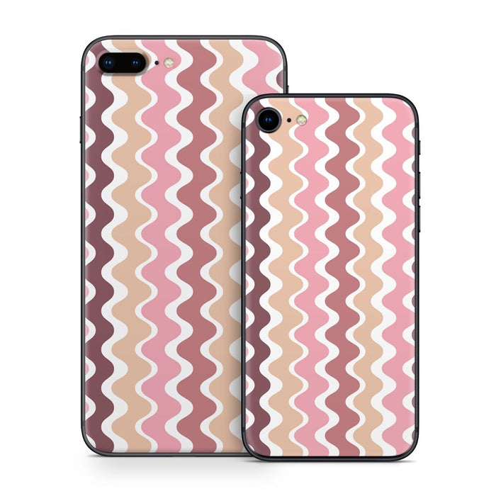 Pink Waves - Apple iPhone 8 Skin - eZthings USA WE SORT ALL THE CRAZIEST GADGETS, GIZMOS, TOYS & TECHNOLOGY, SO YOU DON'T HAVE TO.