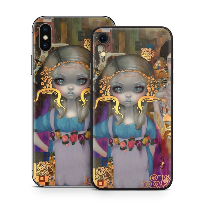 Alice in a Klimt Dream - Apple iPhone X Skin