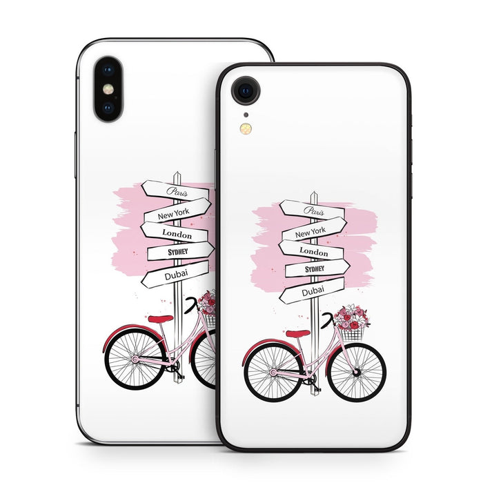 Bike Ride - Apple iPhone X Skin - eZthings USA WE SORT ALL THE CRAZIEST GADGETS, GIZMOS, TOYS & TECHNOLOGY, SO YOU DON'T HAVE TO.
