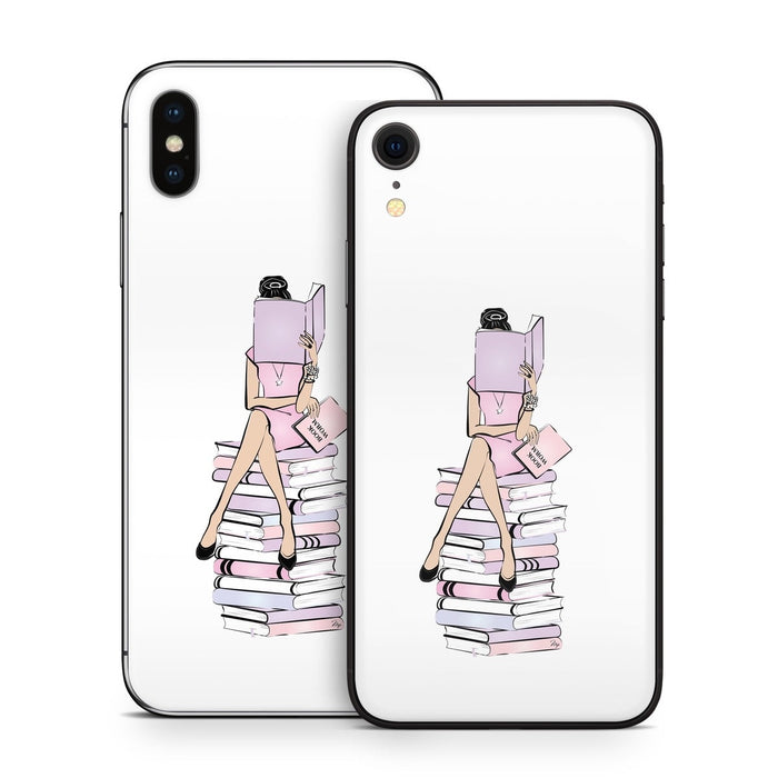 Bookworm - Apple iPhone X Skin - eZthings USA WE SORT ALL THE CRAZIEST GADGETS, GIZMOS, TOYS & TECHNOLOGY, SO YOU DON'T HAVE TO.