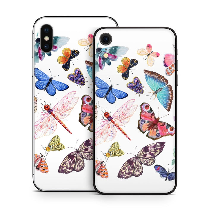 Butterfly Scatter - Apple iPhone X Skin