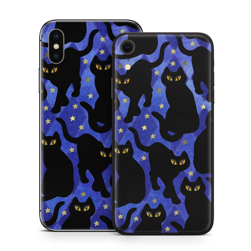 Cat Silhouettes - Apple iPhone X Skin - eZthings USA WE SORT ALL THE CRAZIEST GADGETS, GIZMOS, TOYS & TECHNOLOGY, SO YOU DON'T HAVE TO.