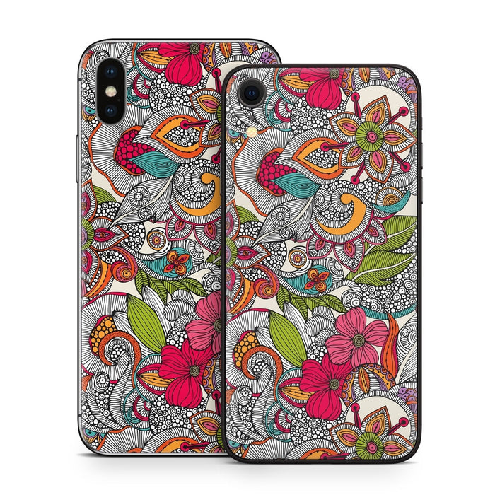 Doodles Color - Apple iPhone X Skin