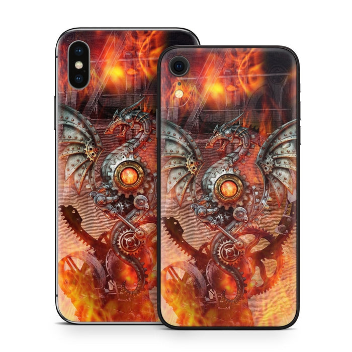 Furnace Dragon - Apple iPhone X Skin - eZthings USA WE SORT ALL THE CRAZIEST GADGETS, GIZMOS, TOYS & TECHNOLOGY, SO YOU DON'T HAVE TO.