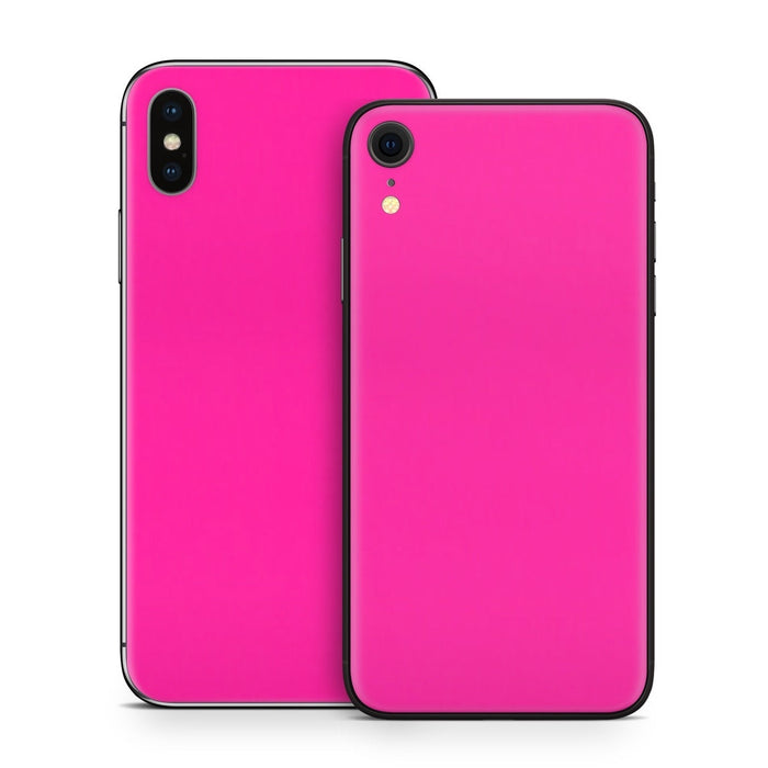 Solid State Malibu Pink - Apple iPhone X Skin - eZthings USA WE SORT ALL THE CRAZIEST GADGETS, GIZMOS, TOYS & TECHNOLOGY, SO YOU DON'T HAVE TO.
