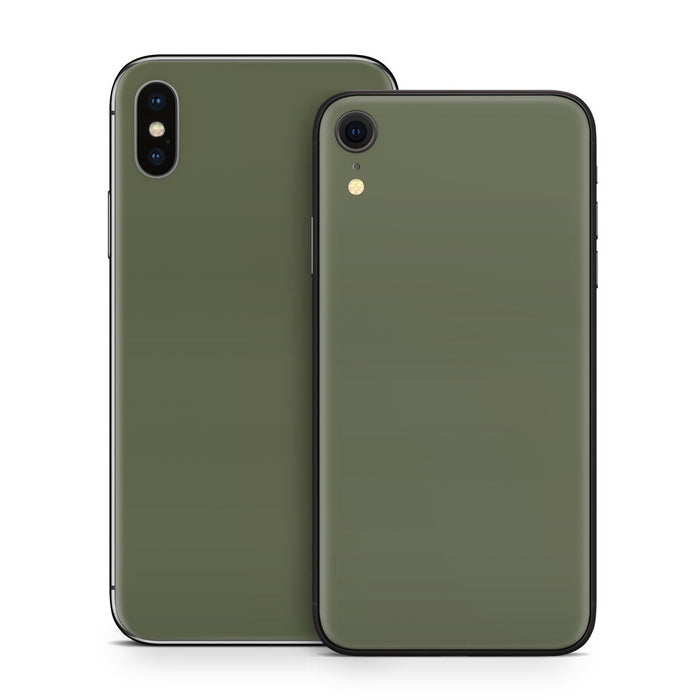Solid State Olive Drab - Apple iPhone X Skin