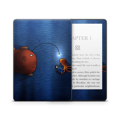 Angler Fish - Amazon Kindle Skin - eZthings USA WE SORT ALL THE CRAZIEST GADGETS, GIZMOS, TOYS & TECHNOLOGY, SO YOU DON'T HAVE TO.