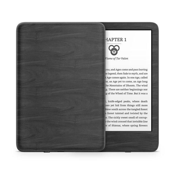 Black Woodgrain - Amazon Kindle Skin - eZthings USA WE SORT ALL THE CRAZIEST GADGETS, GIZMOS, TOYS & TECHNOLOGY, SO YOU DON'T HAVE TO.