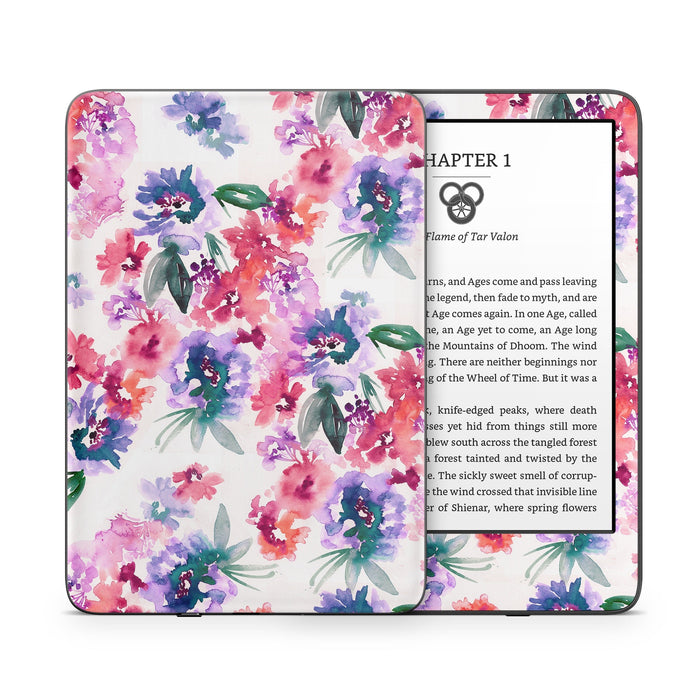 Blurred Flowers - Amazon Kindle Skin