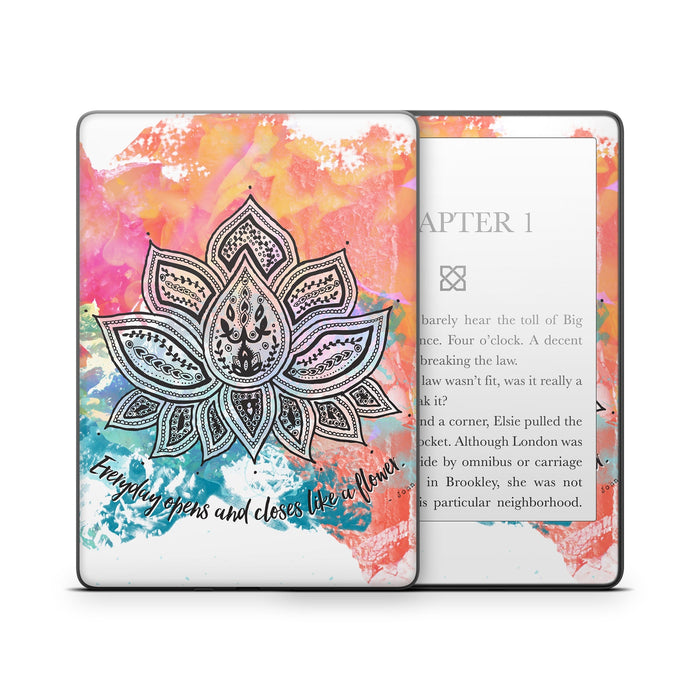 Happy Lotus - Amazon Kindle Skin
