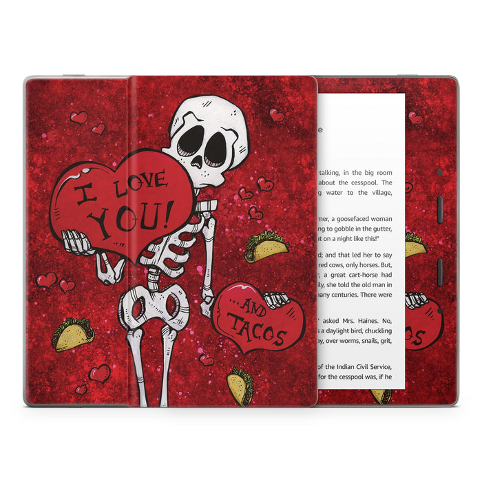 I Love You And Tacos - Amazon Kindle Skin