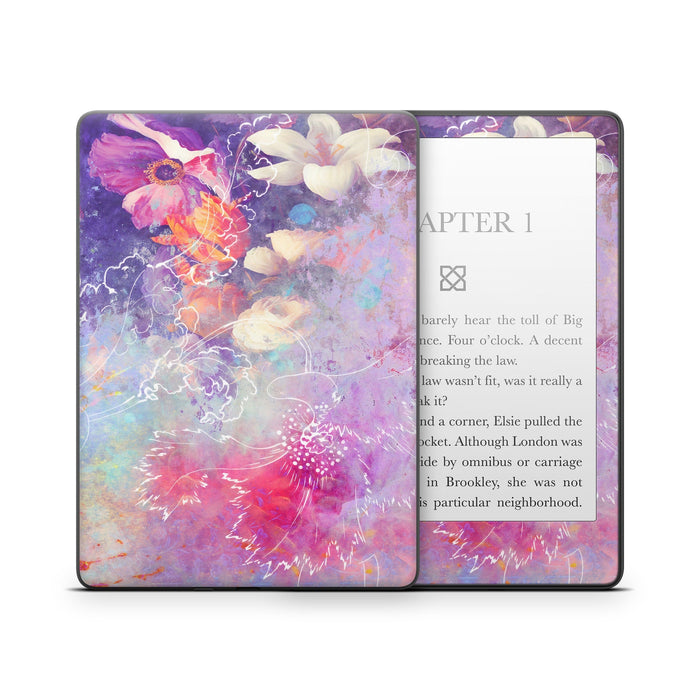 Sketch Flowers Lily - Amazon Kindle Skin - eZthings USA WE SORT ALL THE CRAZIEST GADGETS, GIZMOS, TOYS & TECHNOLOGY, SO YOU DON'T HAVE TO.