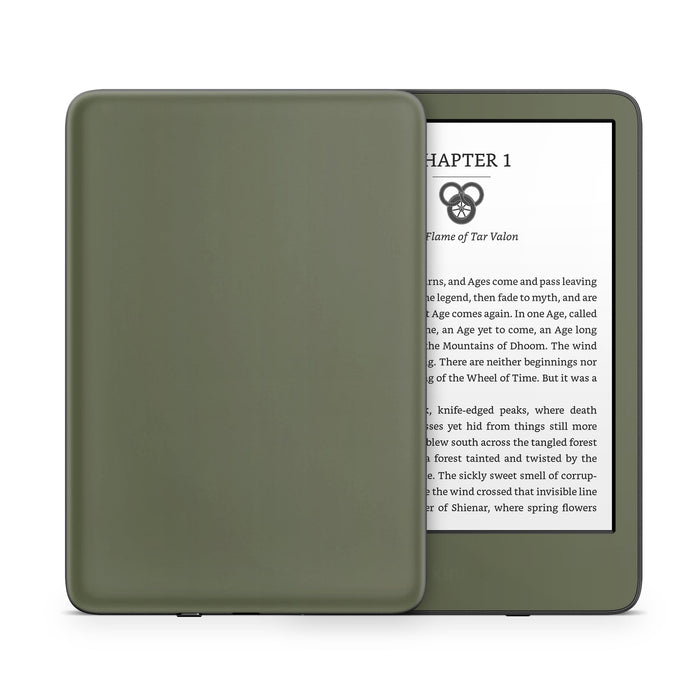 Solid State Olive Drab - Amazon Kindle Skin - eZthings USA WE SORT ALL THE CRAZIEST GADGETS, GIZMOS, TOYS & TECHNOLOGY, SO YOU DON'T HAVE TO.