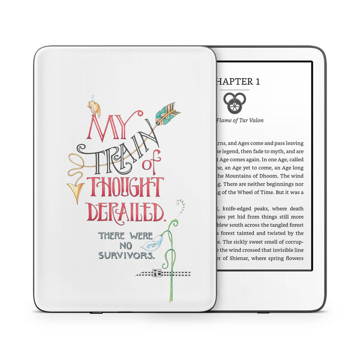 Train Derailed - Amazon Kindle Skin