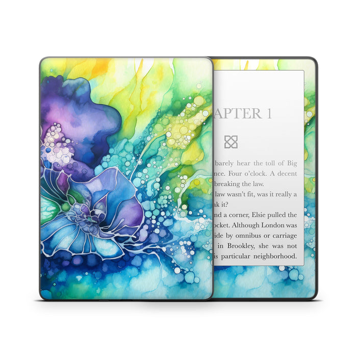 Watercolor Flora - Amazon Kindle Skin - eZthings USA WE SORT ALL THE CRAZIEST GADGETS, GIZMOS, TOYS & TECHNOLOGY, SO YOU DON'T HAVE TO.
