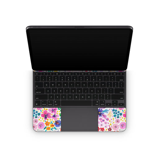 Artful Little Flowers - Apple Magic Keyboard for iPad Skin - eZthings USA WE SORT ALL THE CRAZIEST GADGETS, GIZMOS, TOYS & TECHNOLOGY, SO YOU DON'T HAVE TO.