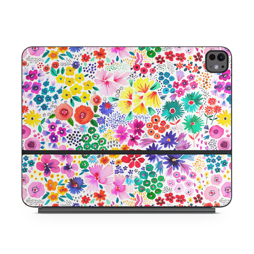 Artful Little Flowers - Apple Magic Keyboard for iPad Skin - eZthings USA WE SORT ALL THE CRAZIEST GADGETS, GIZMOS, TOYS & TECHNOLOGY, SO YOU DON'T HAVE TO.