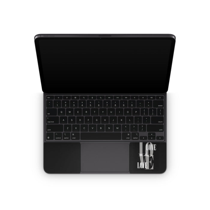Black Love - Apple Magic Keyboard for iPad Skin
