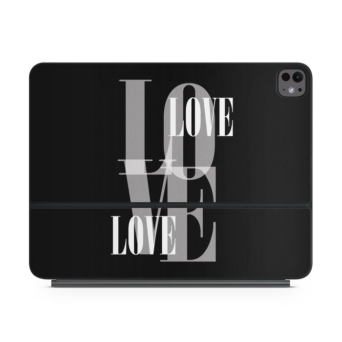 Black Love - Apple Magic Keyboard for iPad Skin