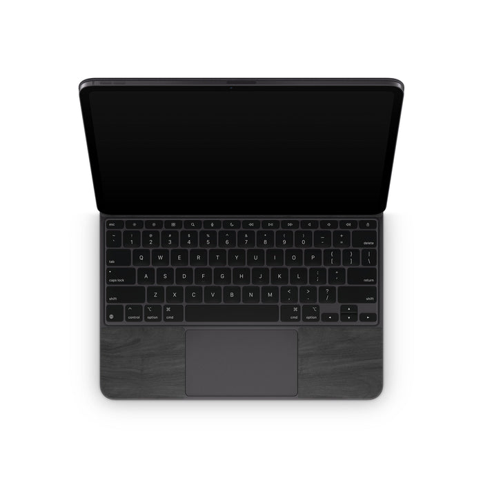 Black Woodgrain - Apple Magic Keyboard for iPad Skin
