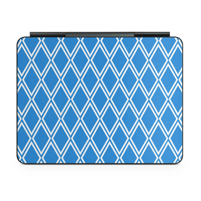 Blue Checks - Apple Magic Keyboard for iPad Skin